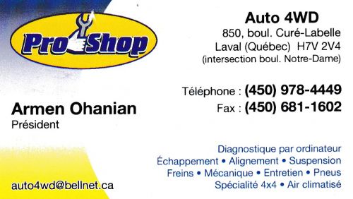 ProShop / Exhaust à Laval